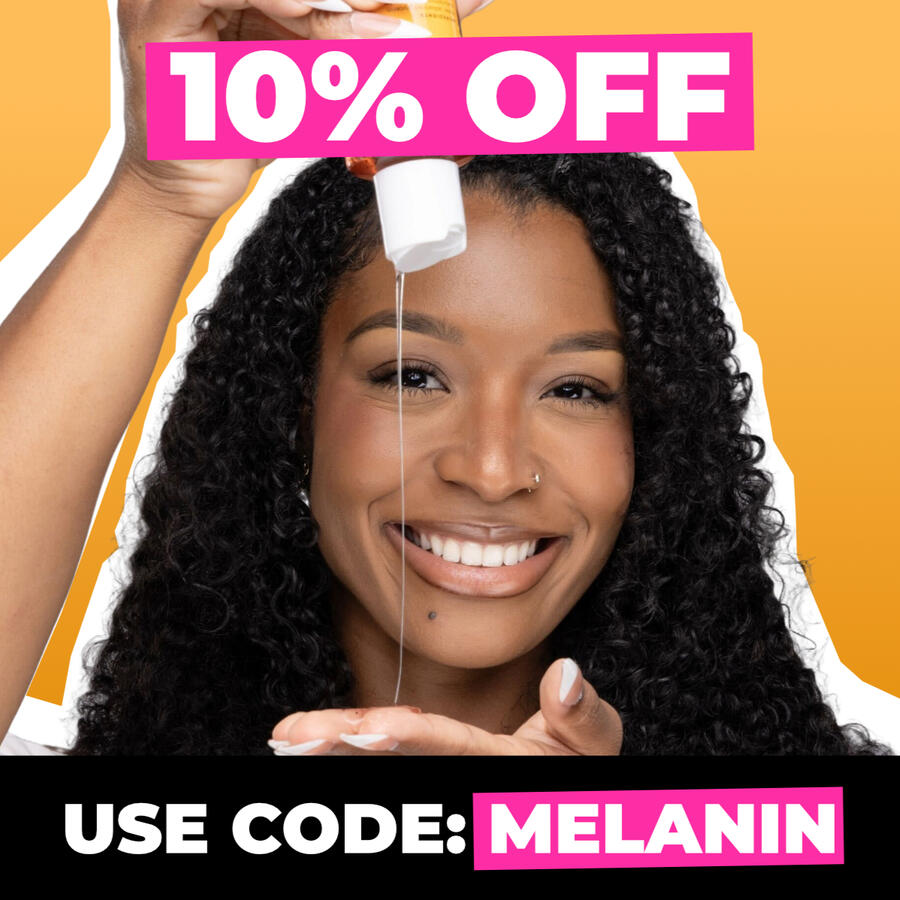 Glo Melanin ad graphic