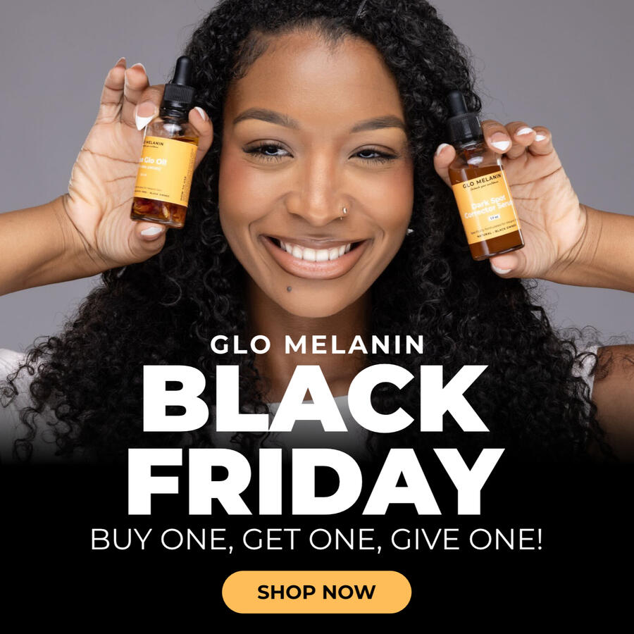 Glo Melanin Black Friday ad graphic